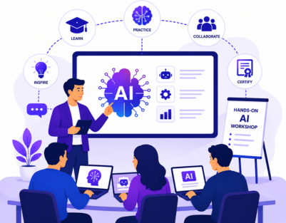 AI training and workshop for practical artificial intelligence skills and business applications

